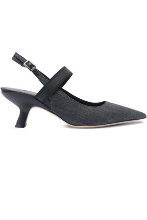 Black denim slingback VIC MATIE' | 1E1118DGA06E960155